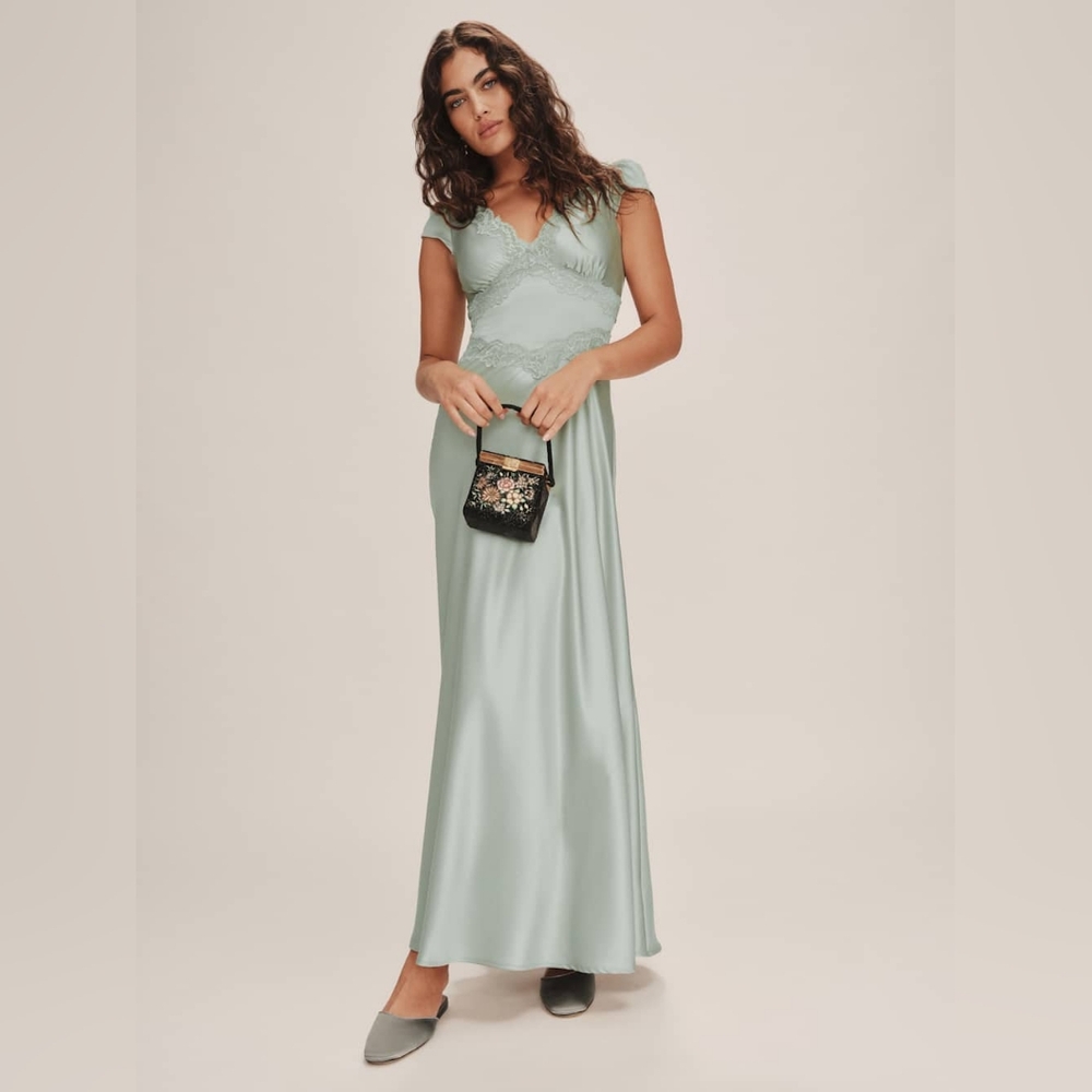 Reformation Noem Satin Dress